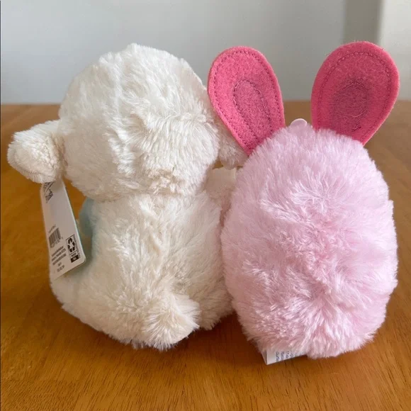 Easter Lamb and Bunny Egg Plush Lot Set - Picture 4 of 4